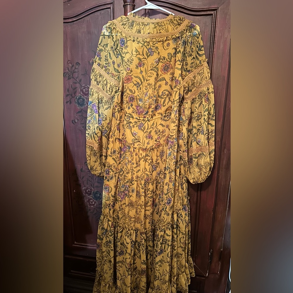 Free People Cassis Printed Chiffon Dress - Picture 5 of 5